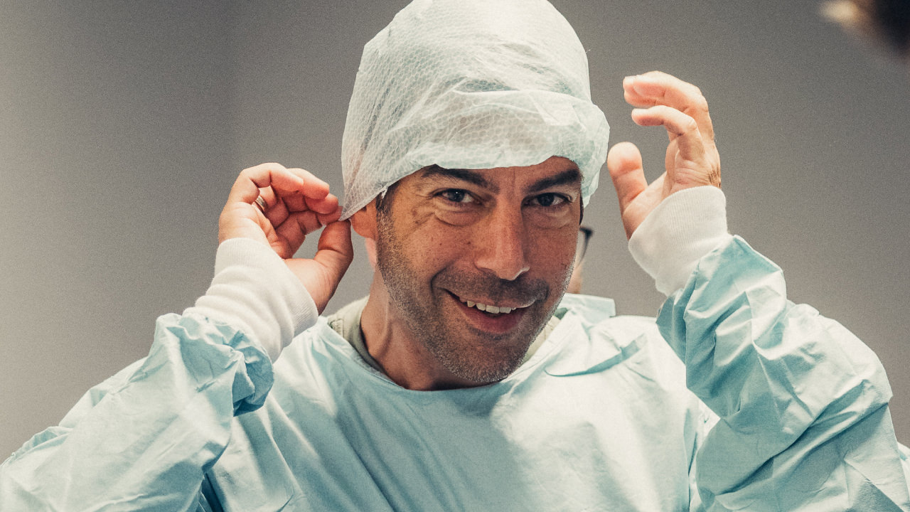 Oberbürgermeisterkandidat Axel von der Ohe zu Besuch in der Sophienklinik