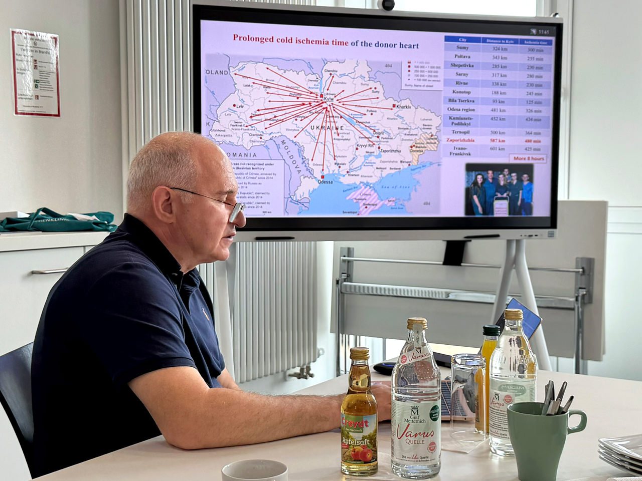 Prof. Tudorov aus der Ukraine zu Gast in der Sophienklinik